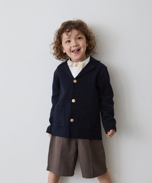 ミラノリブニットブレザー