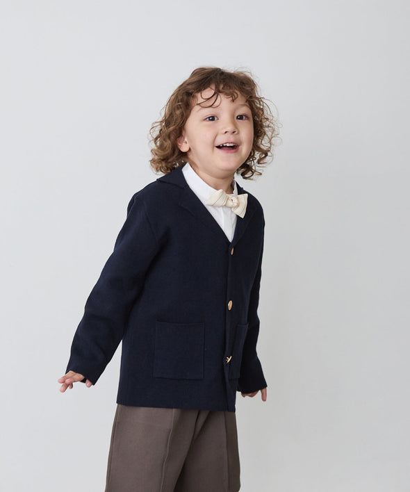 ミラノリブニットブレザー