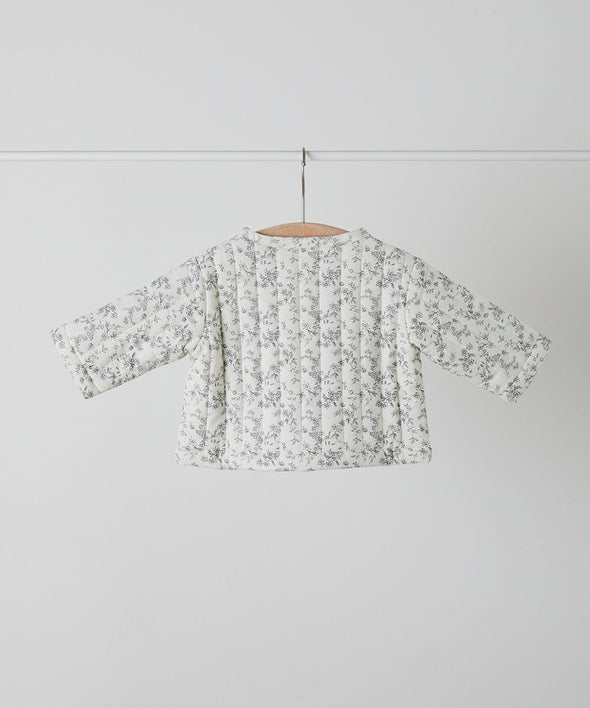 【リンクコーデ】ベビーキルティング花柄ジャケット