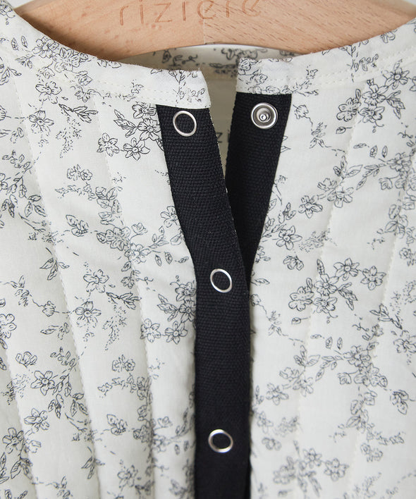 【リンクコーデ】ベビーキルティング花柄ジャケット