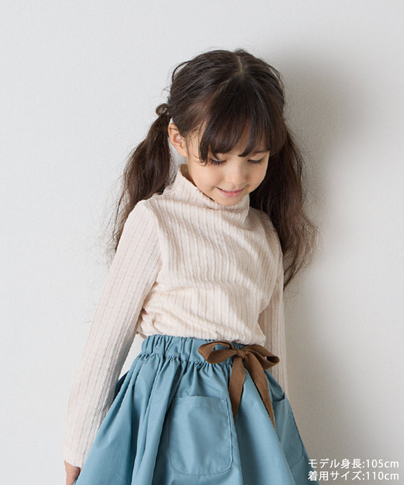 ジャガード柄シームレスハイネックプルオーバー
