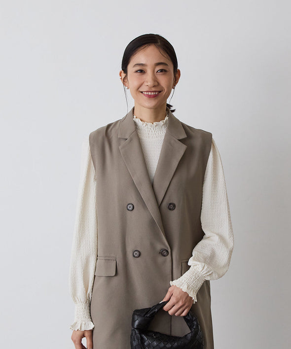 MOM:シャーリングカラープルオーバー(KIDSとお揃い)