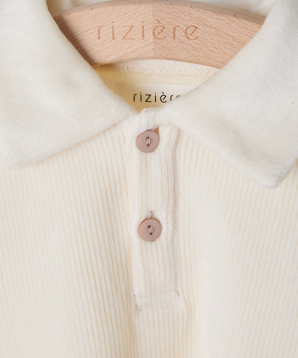 ふんわりあったかポロシャツ