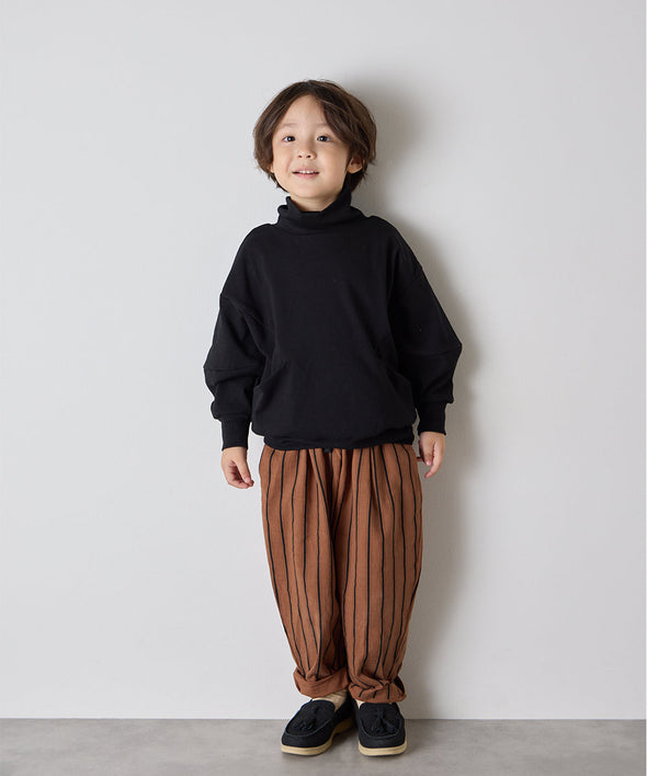 【リンクコーデ】ランダムストライプテーパードパンツ