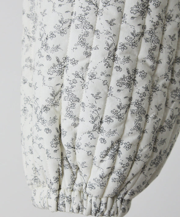 【リンクコーデ】キルティング花柄パンツ