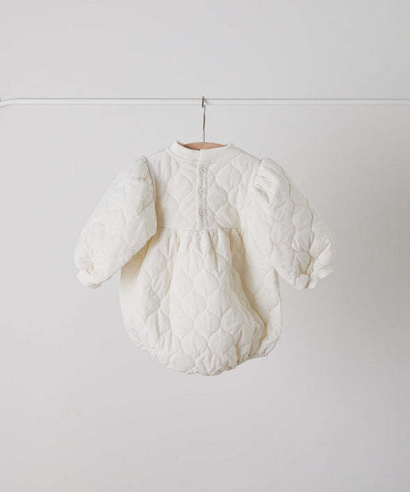 【リンクコーデ】キルティングベビーロンパース