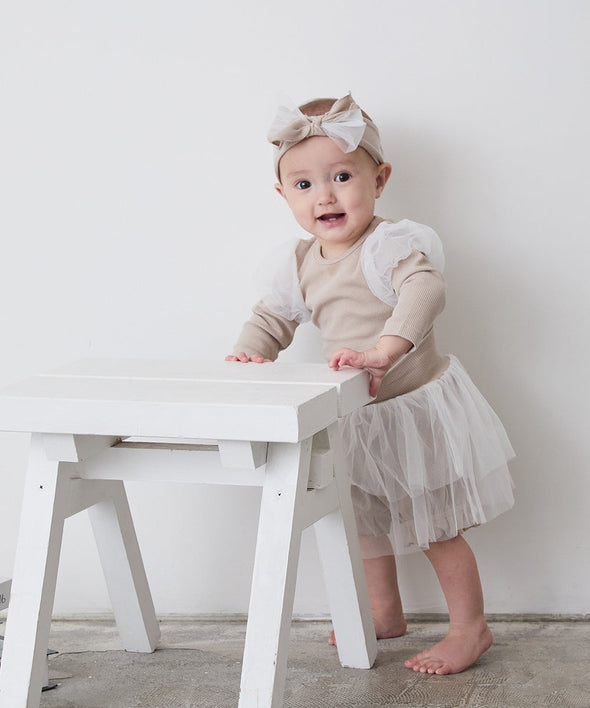 リブ&チュールベビー3点セット