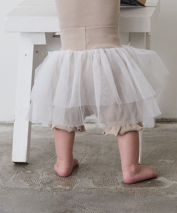 リブ&チュールベビー3点セット