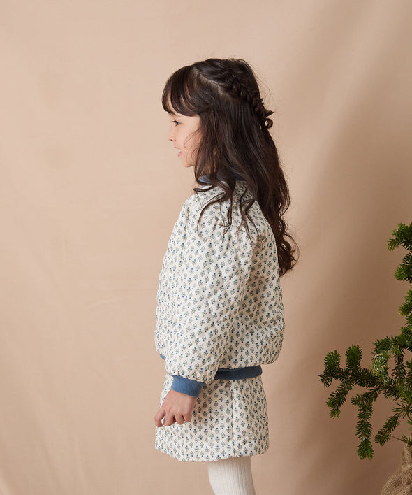 フラワープリントキルティングセットアップ