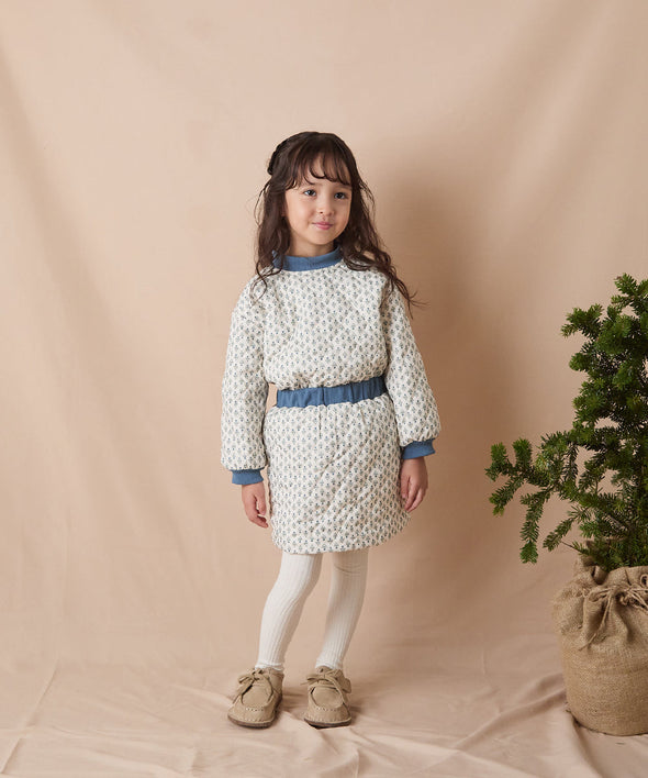 フラワープリントキルティングセットアップ