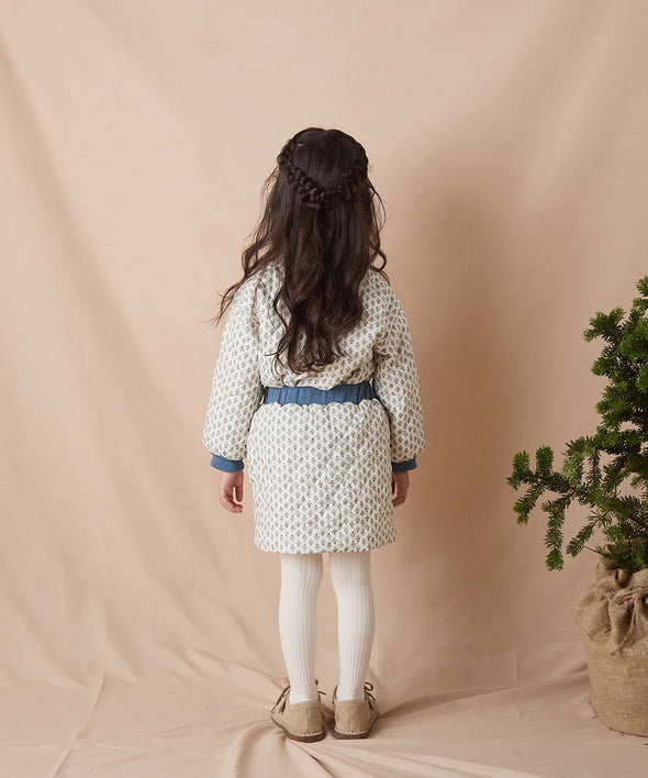 フラワープリントキルティングセットアップ