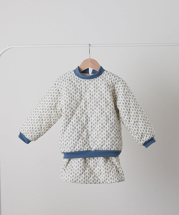 フラワープリントキルティングセットアップ