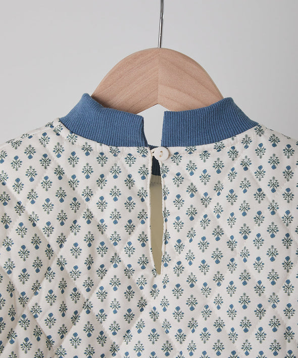 フラワープリントキルティングセットアップ