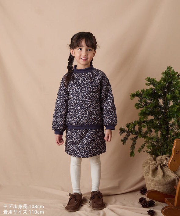 フラワープリントキルティングセットアップ