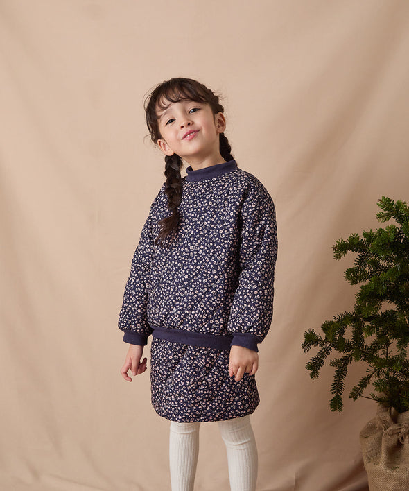 フラワープリントキルティングセットアップ