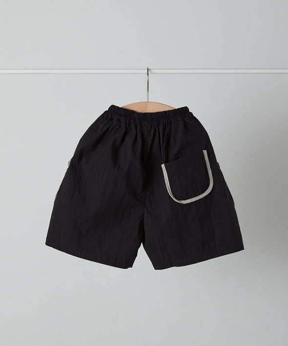 配色パイピングポケットハーフパンツ