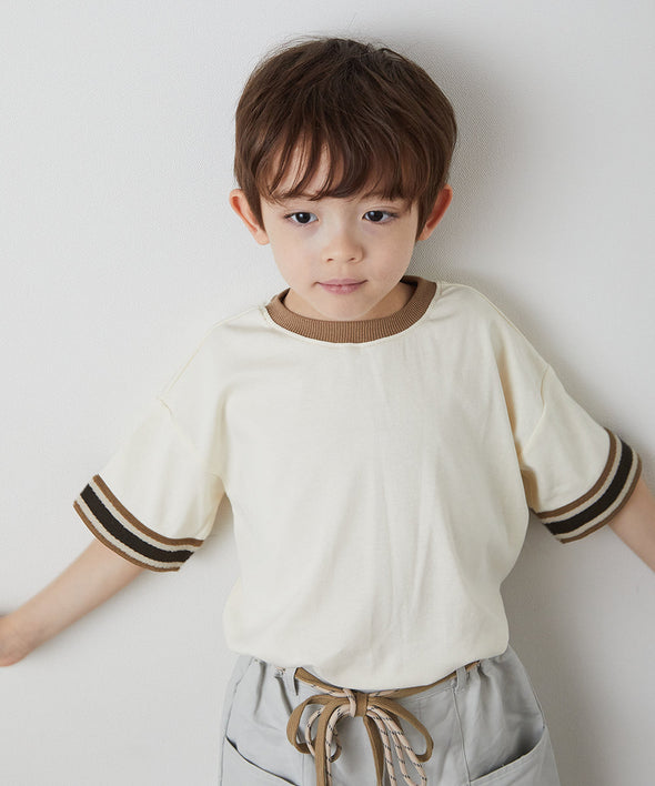 袖口ラインＴシャツ