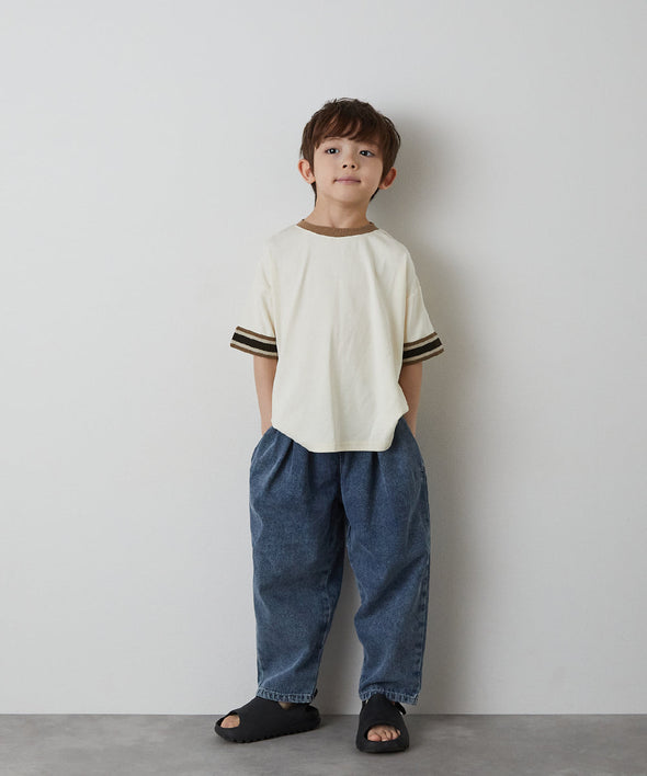 袖口ラインＴシャツ