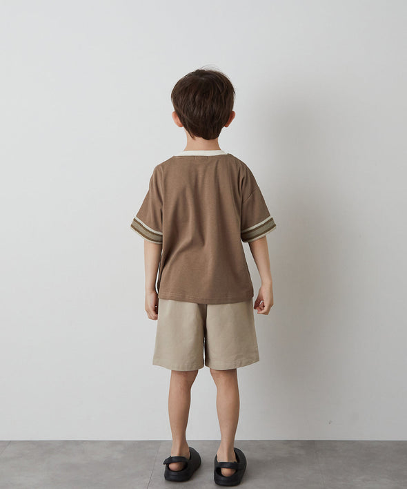 袖口ラインＴシャツ