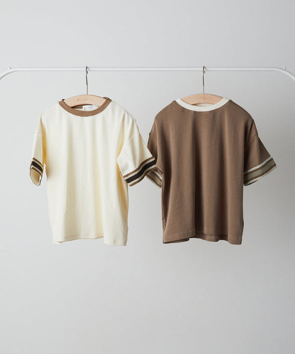 袖口ラインＴシャツ